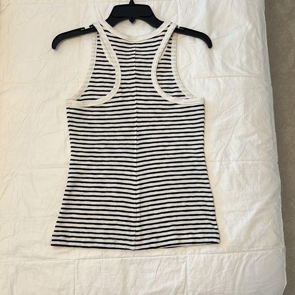 Cabi Paragon Tank in black and white stripe with racerback - Picture 3 of 3